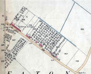 The south-eastern part of Bower Lane in 1880